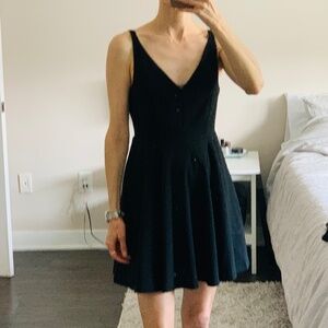 Lulu's fit'n'flare black dress
